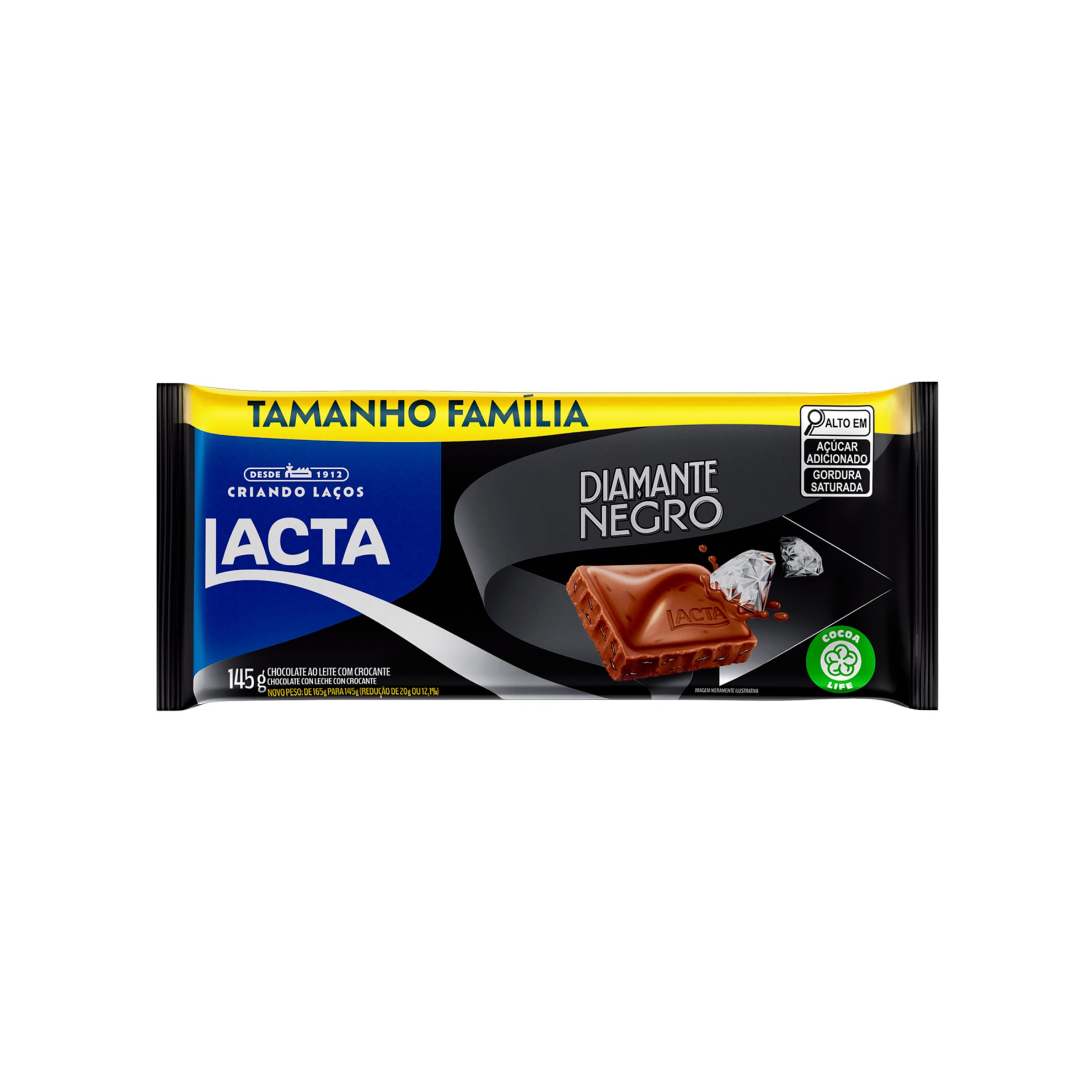 Chocolate Lacta Diamante Negro 145g