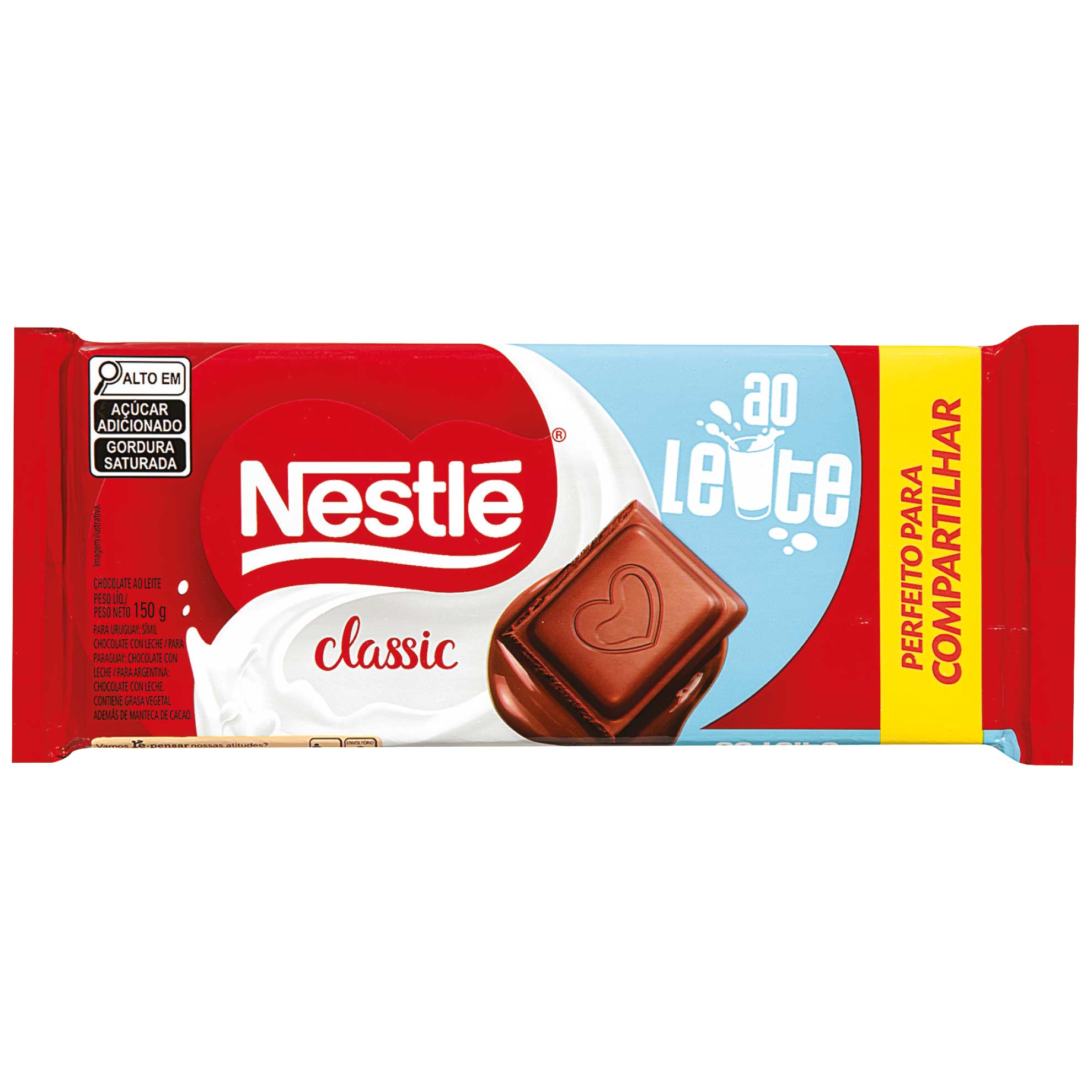 Chocolate Nestlé Classic ao Leite 150g