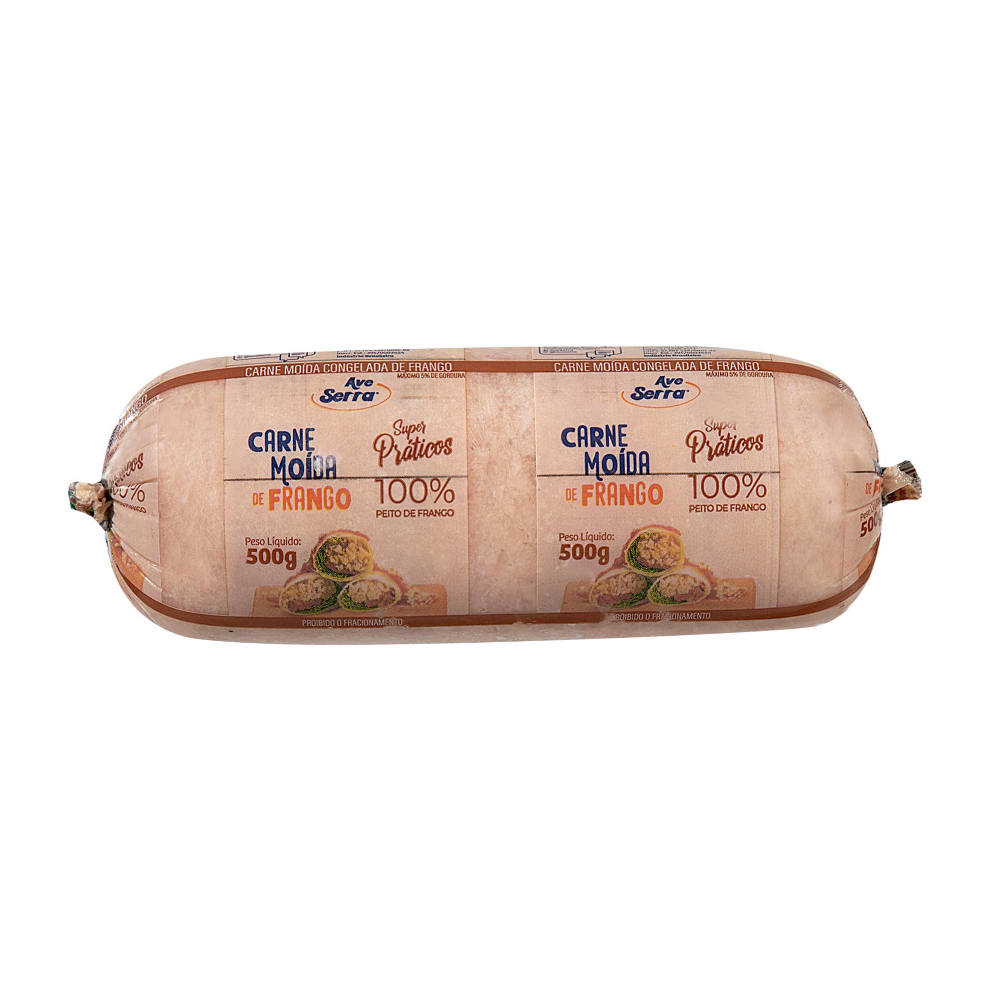 Carne Moída de Frango Congelada Ave Serra 500g