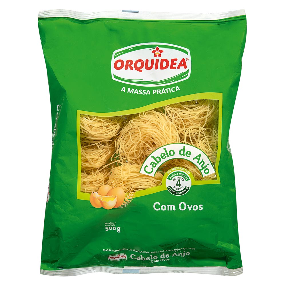 Massa Cabelo de Anjo com ovos Orquídea 500g