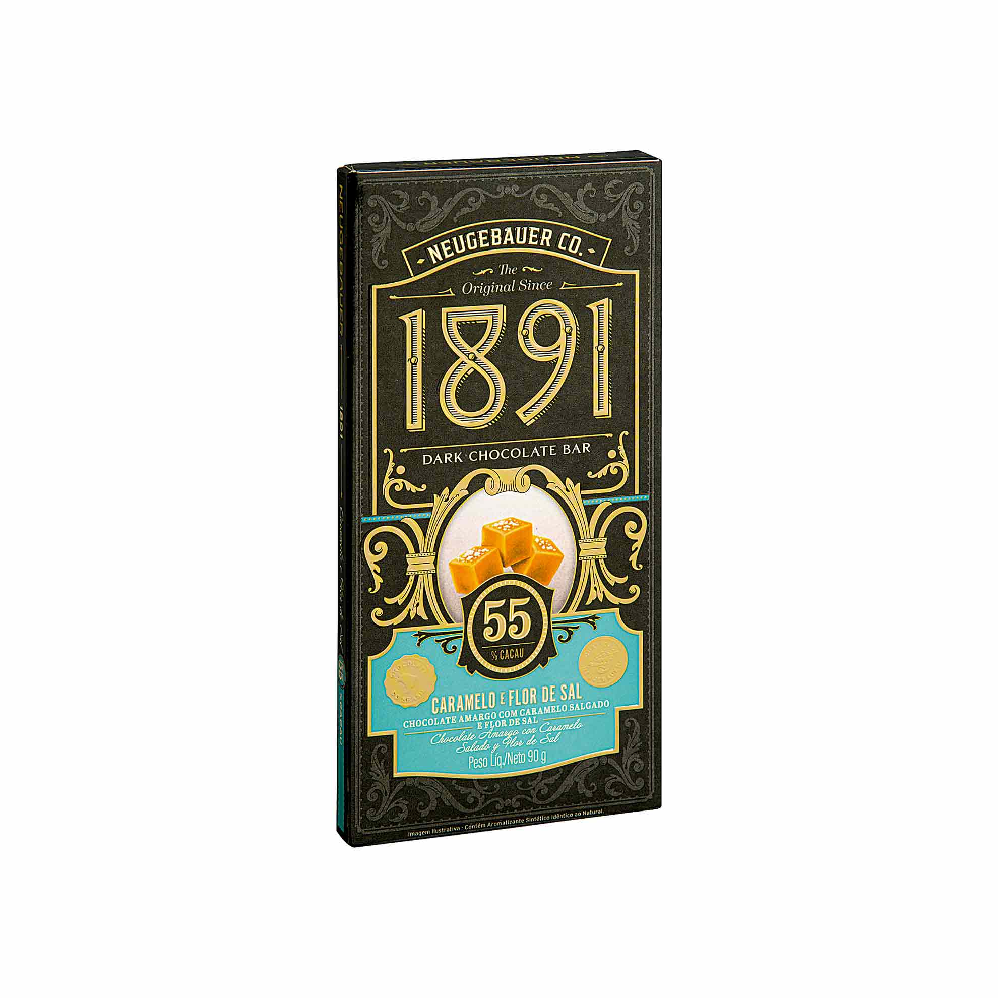 Chocolate Neugebauer 1891 Caramelo e Flor de Sal 55% Cacau 90g