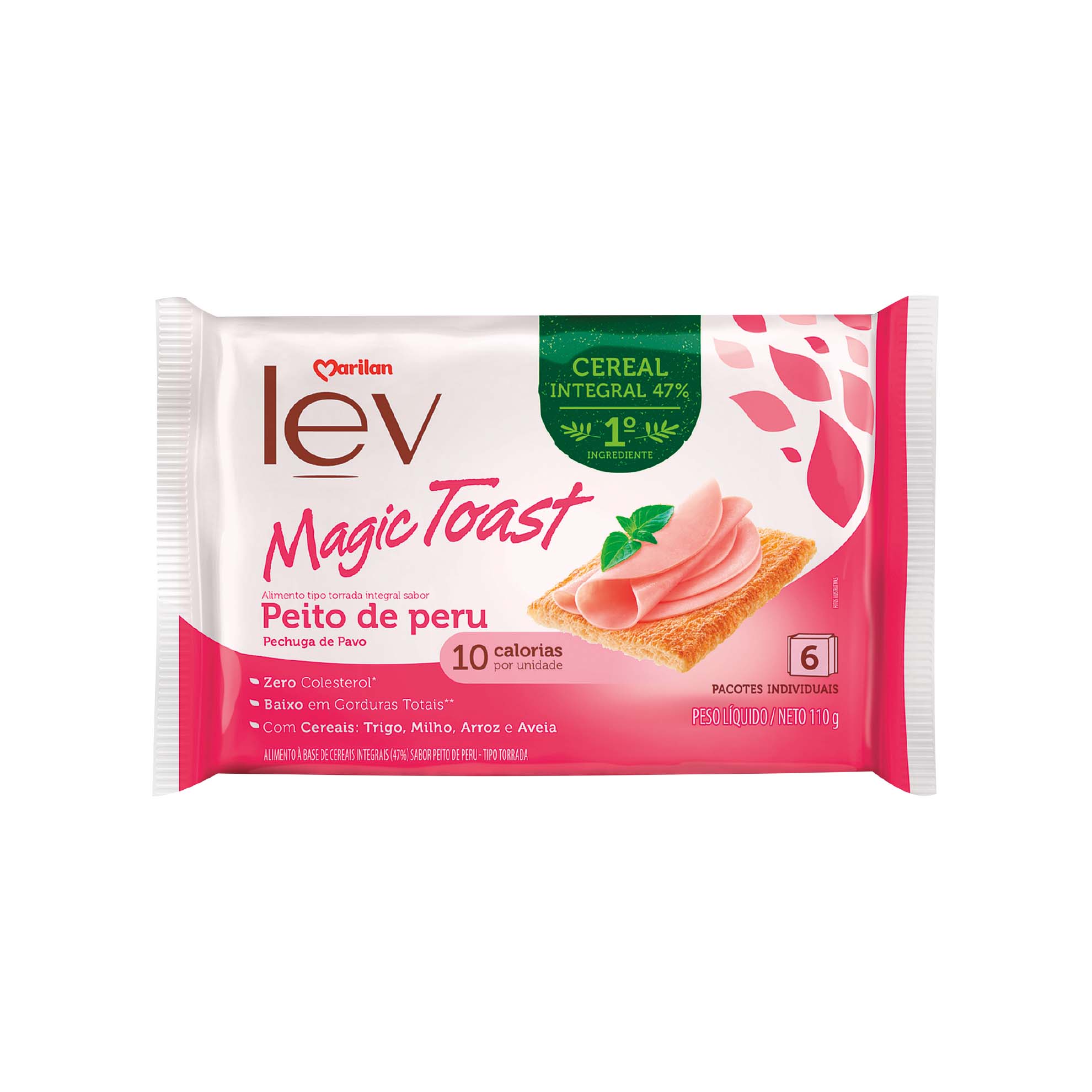 Torrada Magic Toast Peito de Peru Lev Marilan 110g