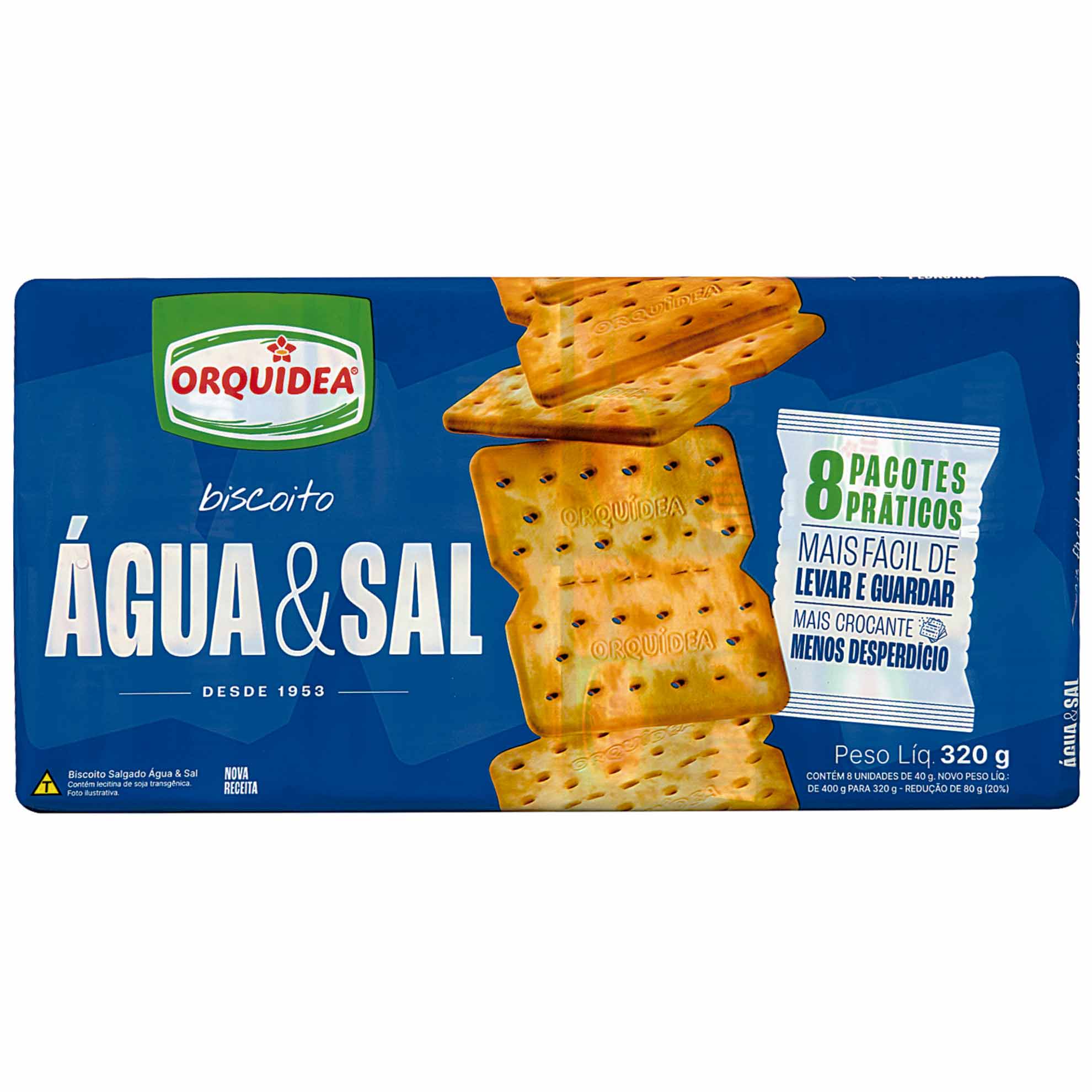 Biscoito Água & Sal Orquídea 320g