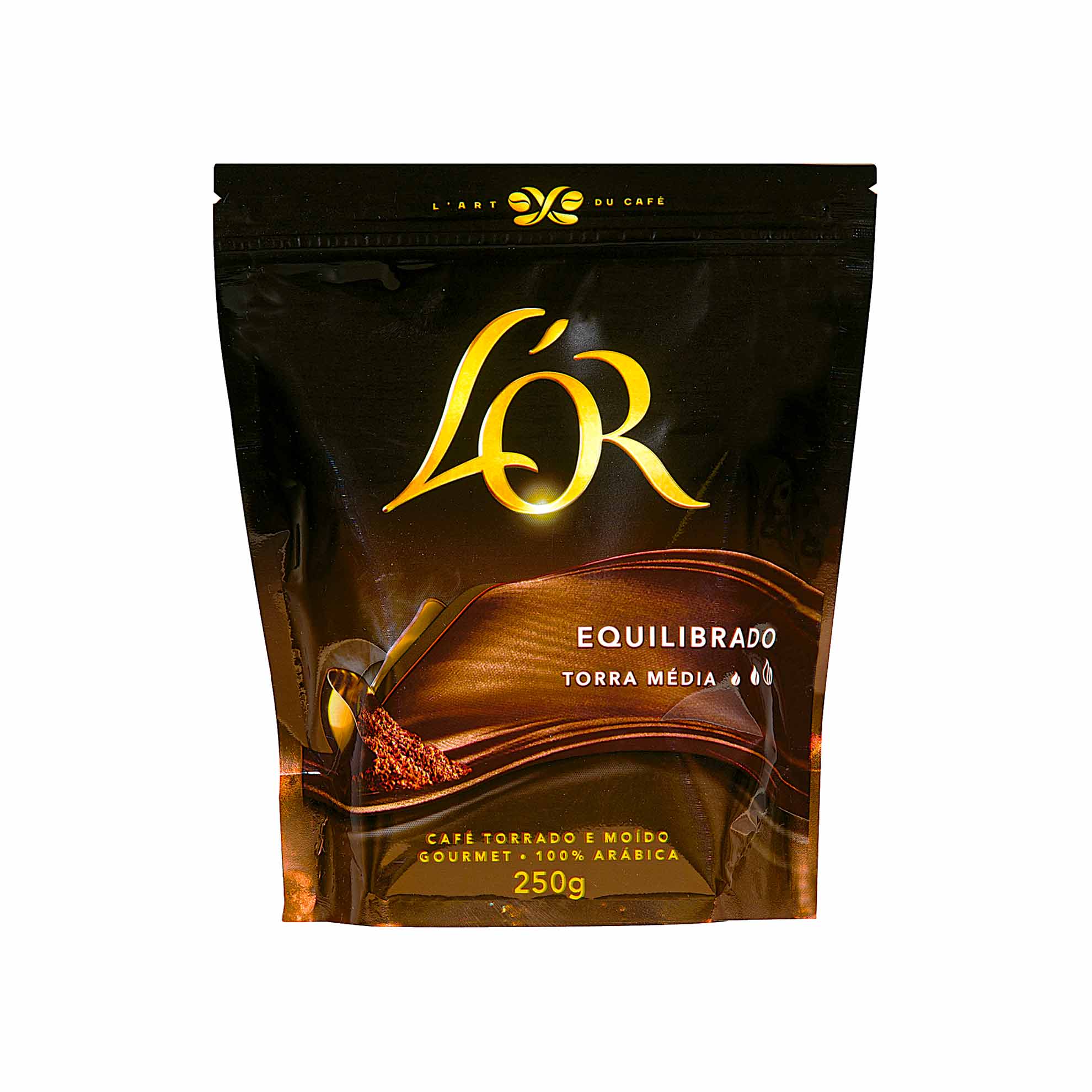 Café Torrado e Moído Gourmet 100% Arábica Equilibrado L'Or 250g