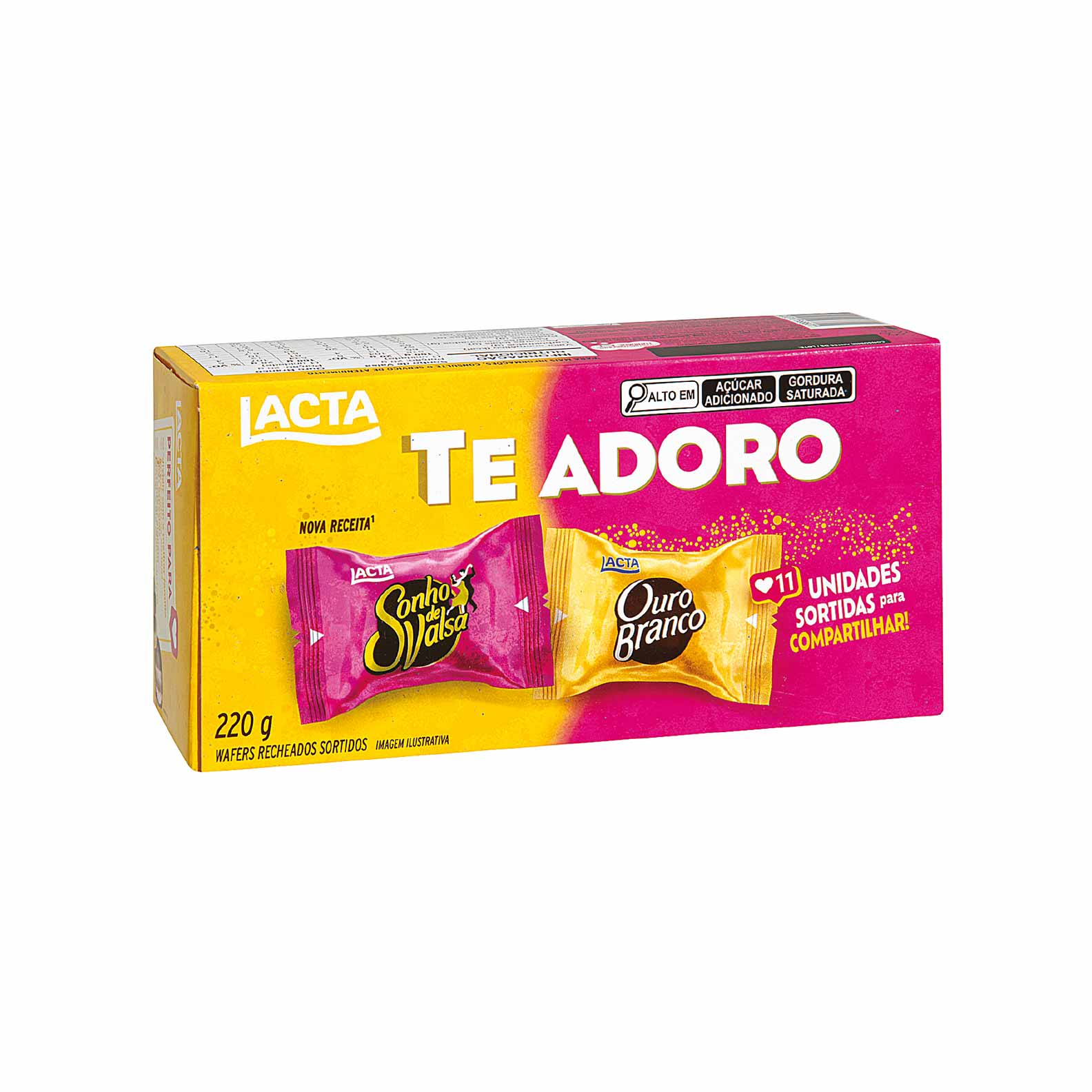 Bombons Sonho de Valsa + Ouro Branco Lacta 220g
