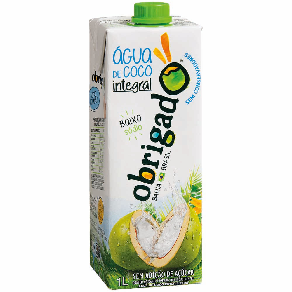 Água de Coco Obrigado 1 Litro