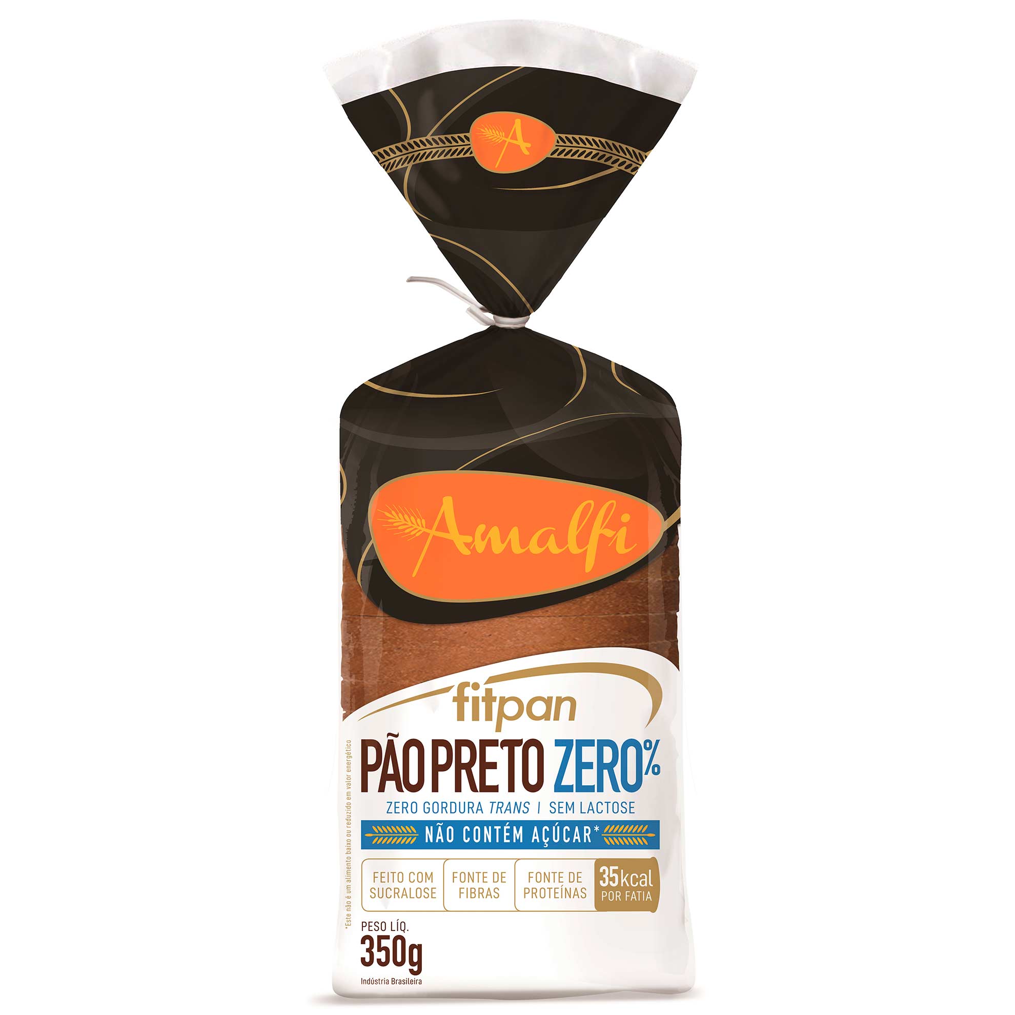 Pão de Forma Preto Fit Pan Amalfi 350g