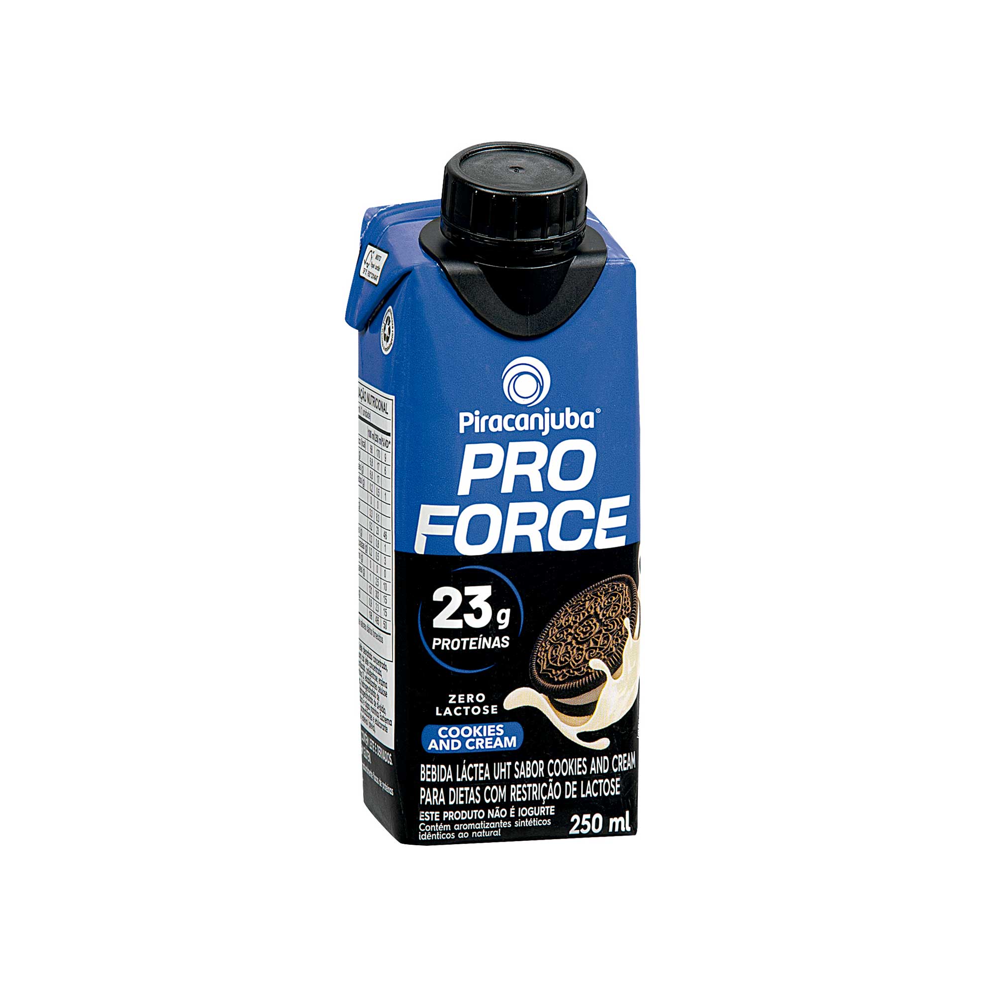 Bebida Láctea de Cookies and Cream Whey Zero Lactose 23g Proteínas Piracanjuba 250ml