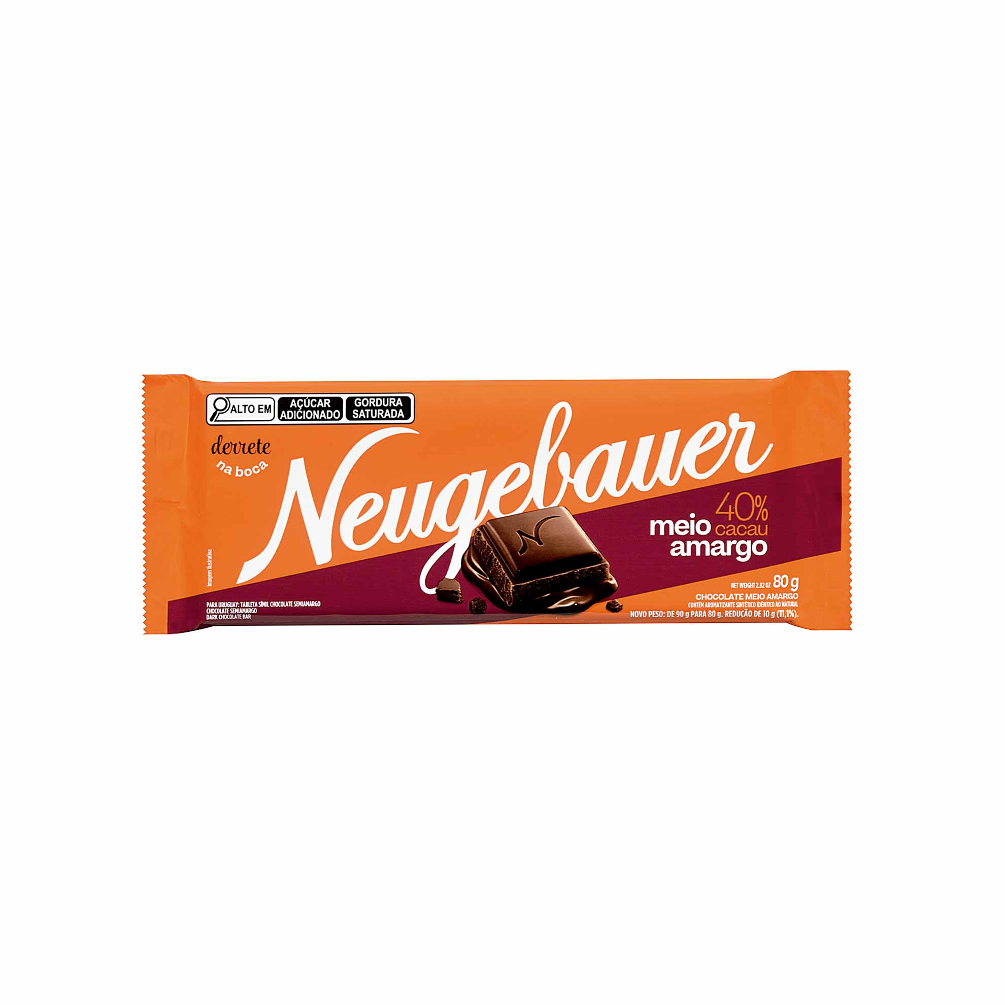 Chocolate Neugebauer 40% Cacau Meio Amargo 80g