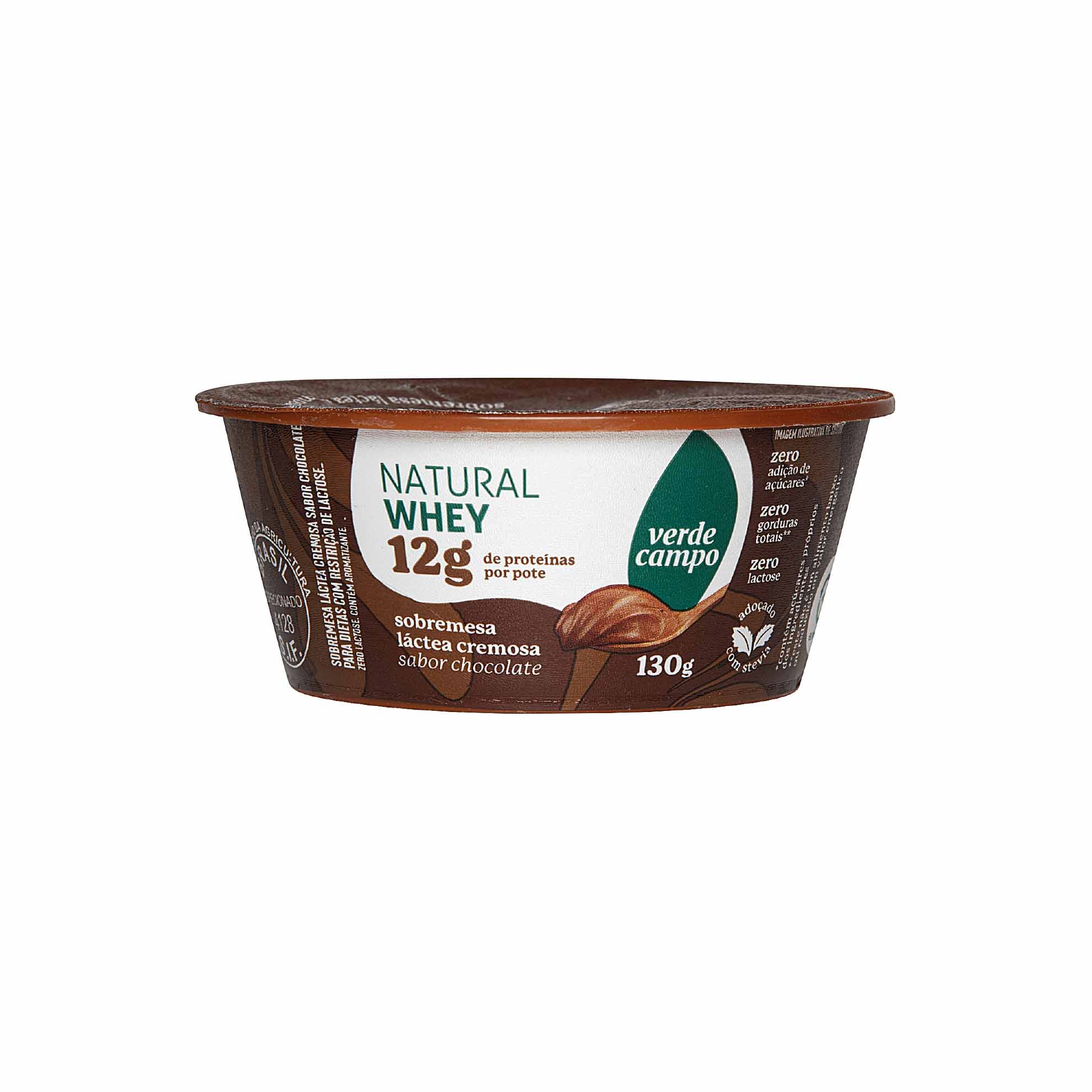 Sobremesa de Chocolate Zero Lactose Verde Campo 130g
