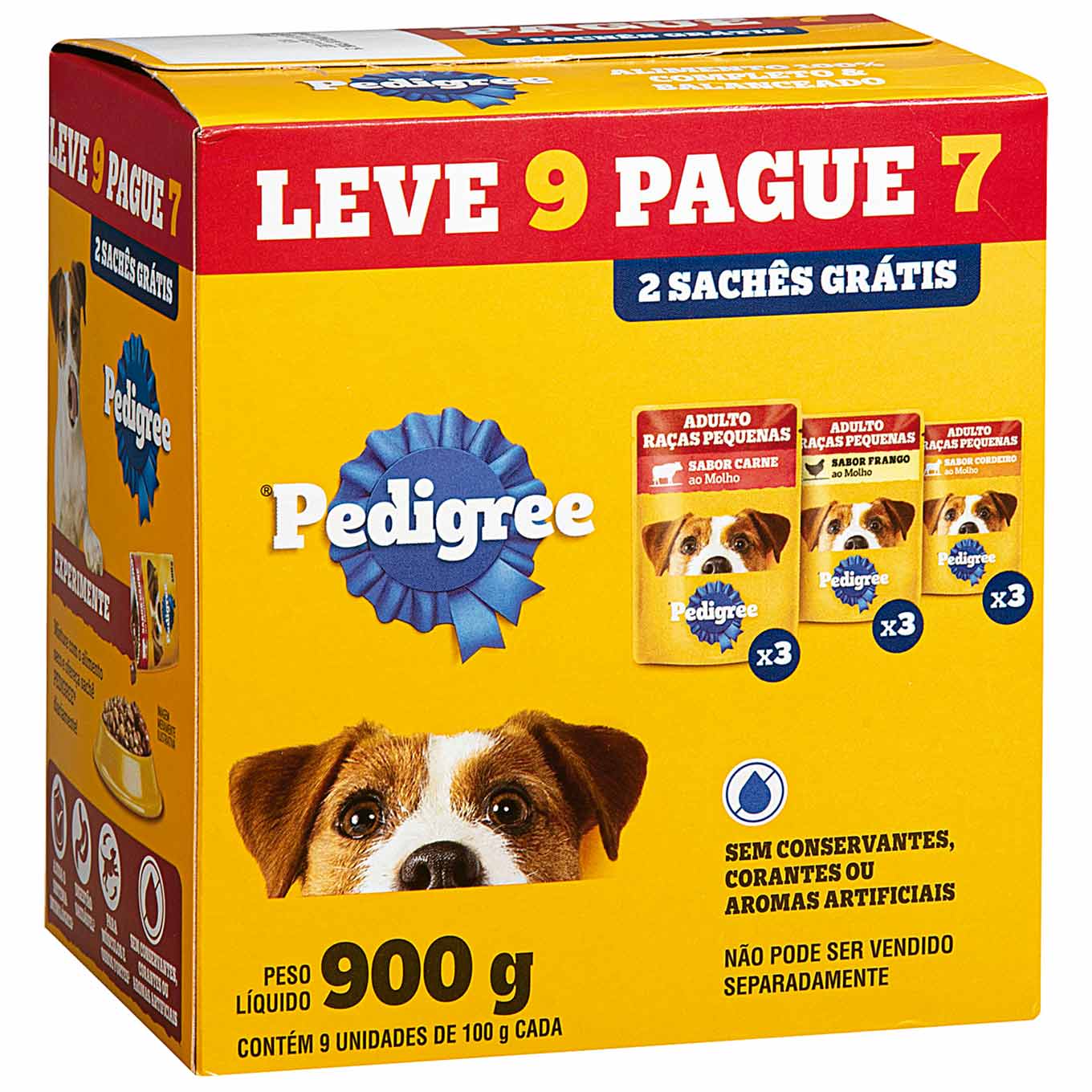 Ração Úmida para Cães Pedigree Adultos Sabores Sortidos 9 unidades 100g