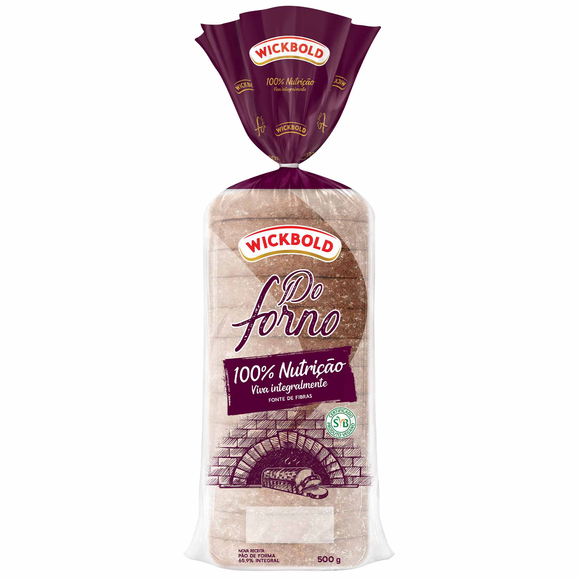 Pão de Forma Do Forno 100% Nutrição Wickbold 500g