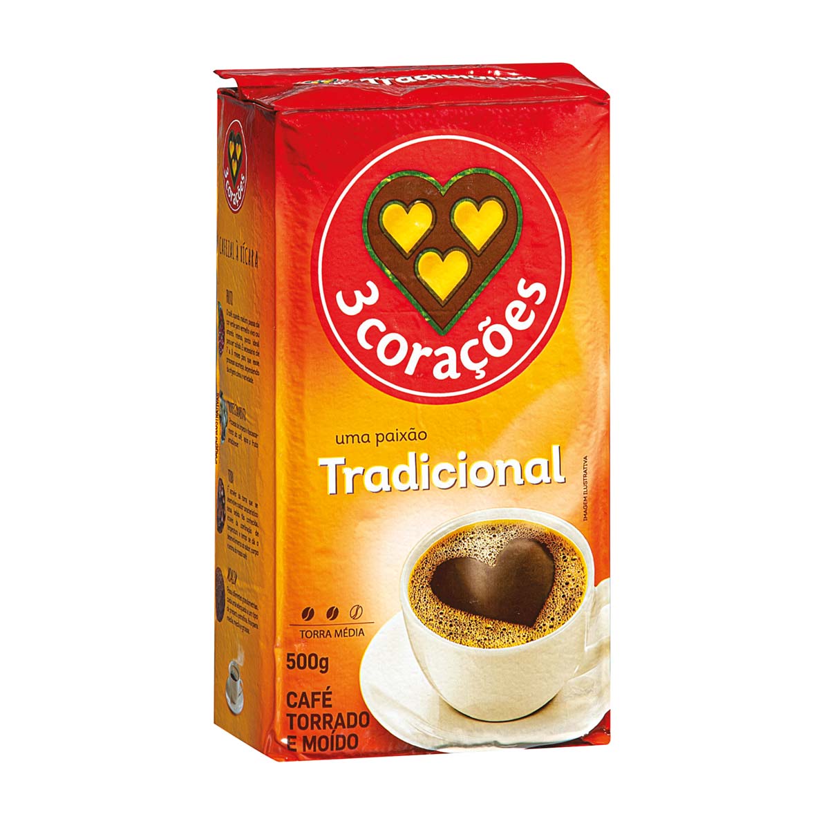 Café Tradicional 3 Corações 500g