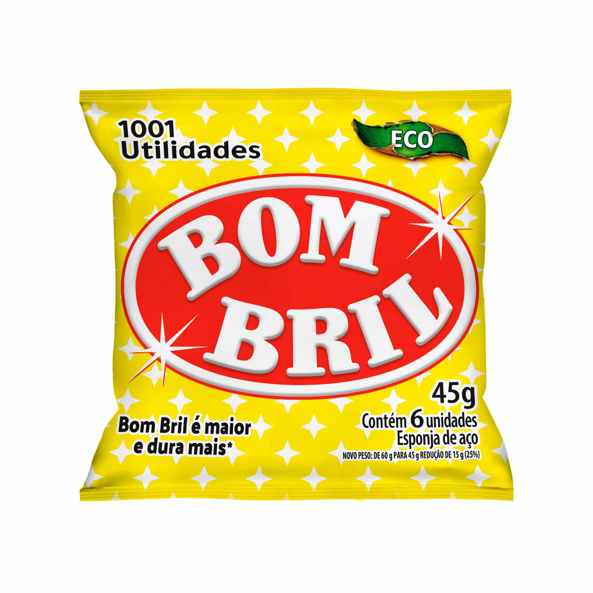 Conjunto com 6 Esponjas de Aço Bombril