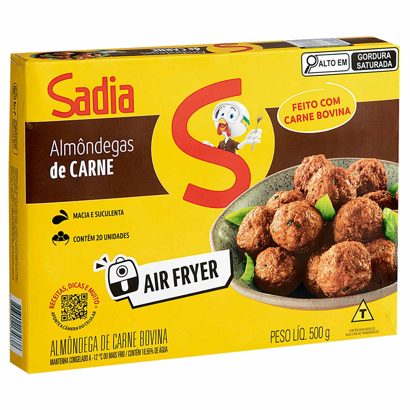 Almôndega Bovina ao Molho Congelada Sadia 500g