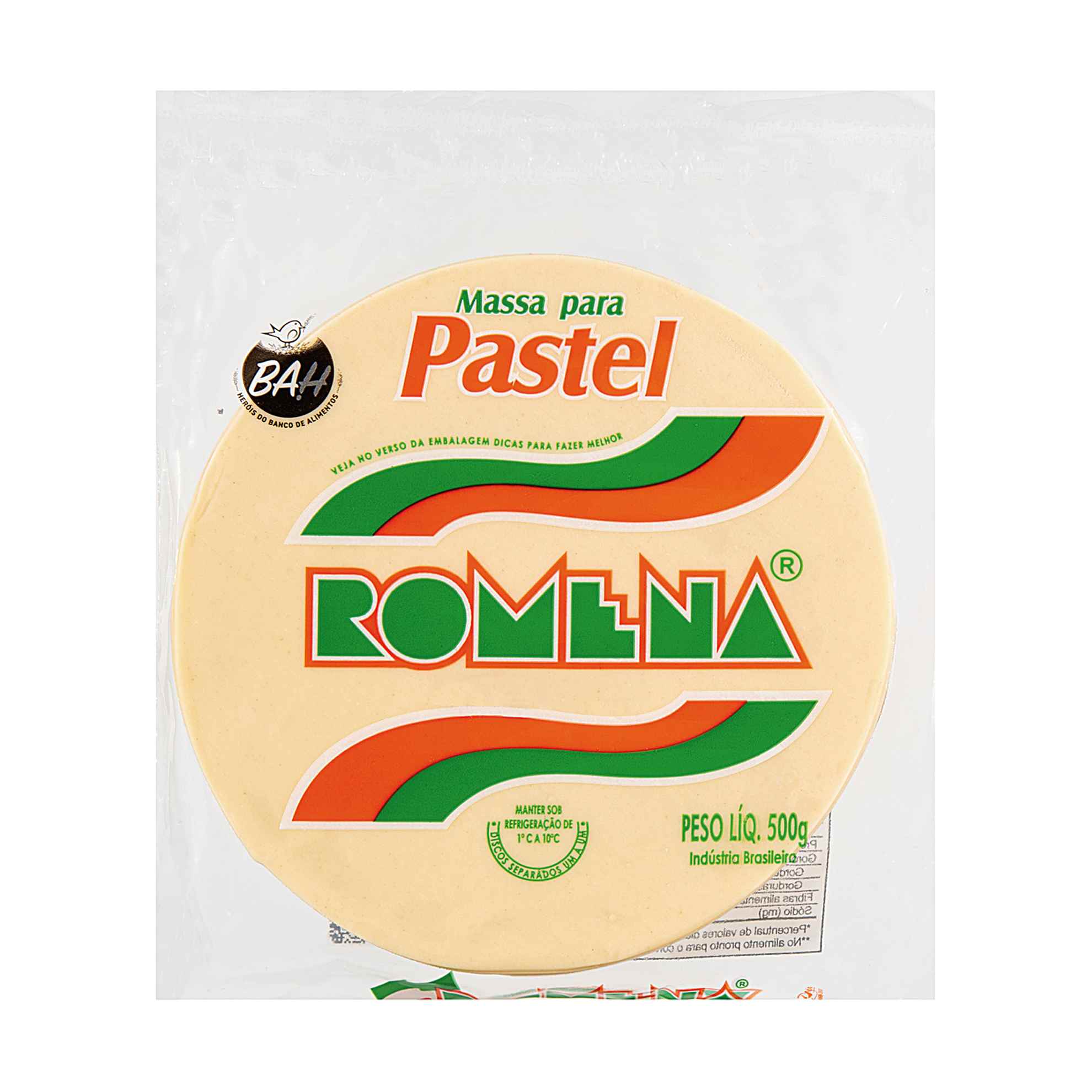 Massa para Pastel Discos Grandes Romena 500g